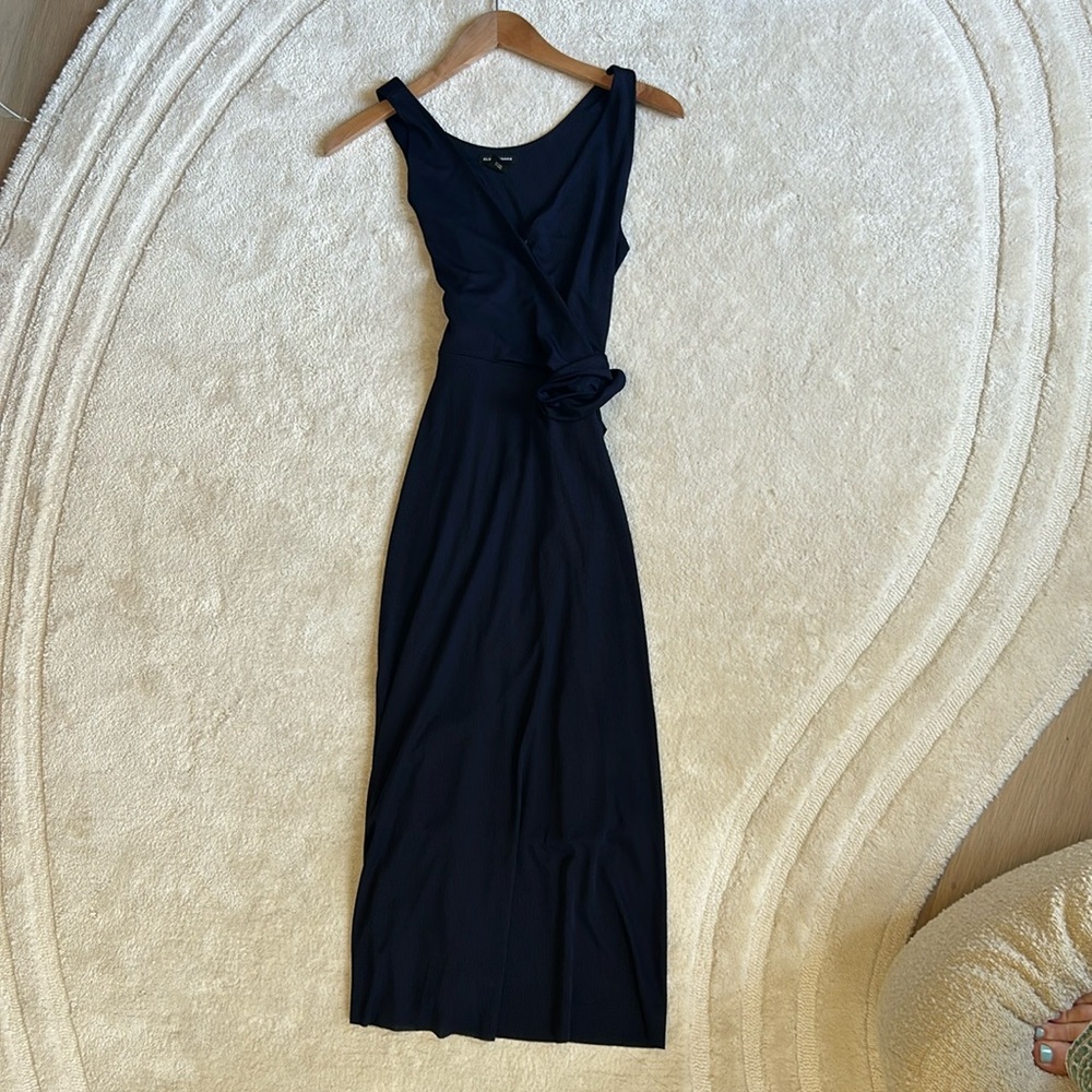 Navy Blue Sleeveless Dress